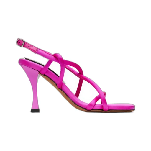 Strappy High-Heeled Sandals