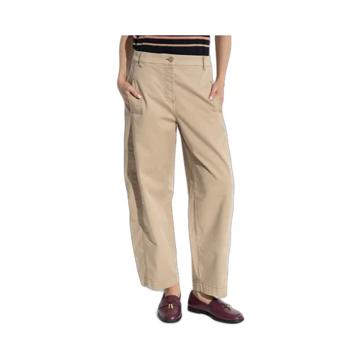 Mid-Rise Loose Fit Trousers