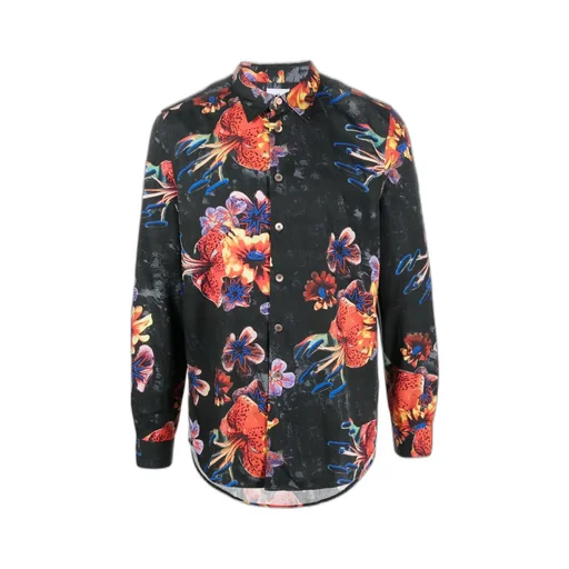 Floral-Print Long-Sleeve Shirt