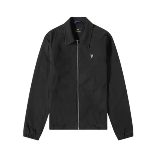Zebra-Embroidered Organic Cotton Jacket