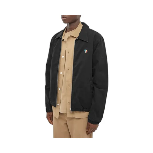 Zebra-Embroidered Organic Cotton Jacket