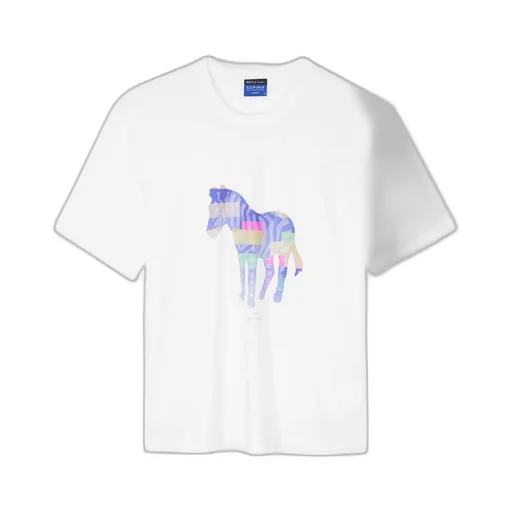 Zebra Print Crewneck T-Shirt