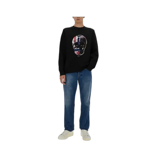 Skull Printed Crewneck Sweatshirt