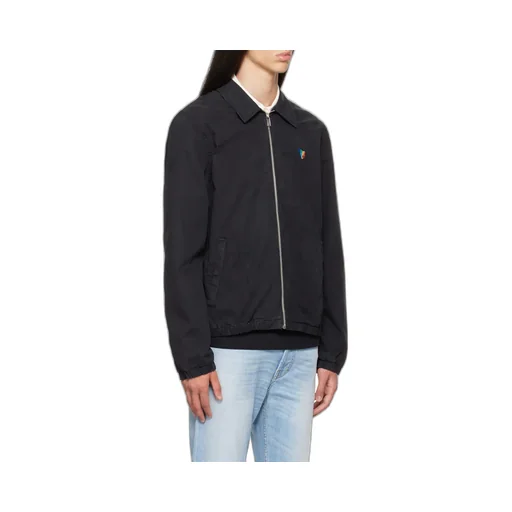 Zebra-Embroidered Organic Cotton Jacket