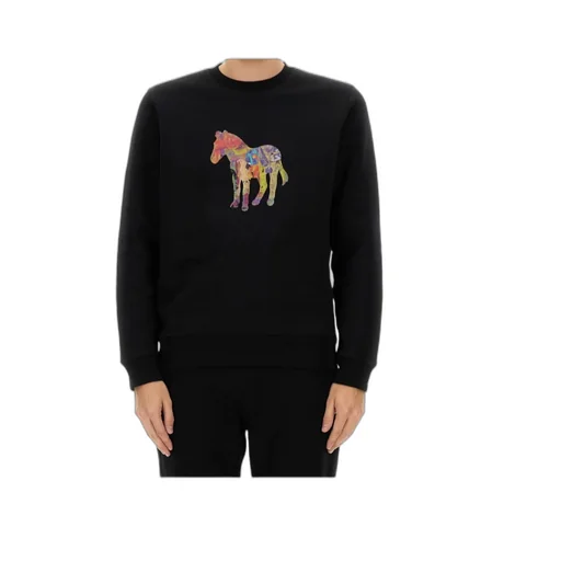Zebra Printed Crewneck Sweatshirt