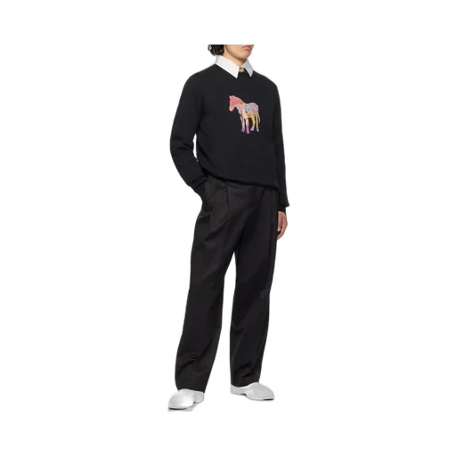 Zebra Printed Crewneck Sweatshirt