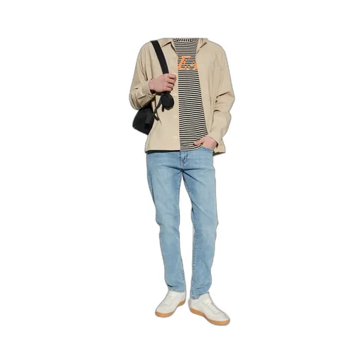 Logo-Patch Tapered-Leg Jeans