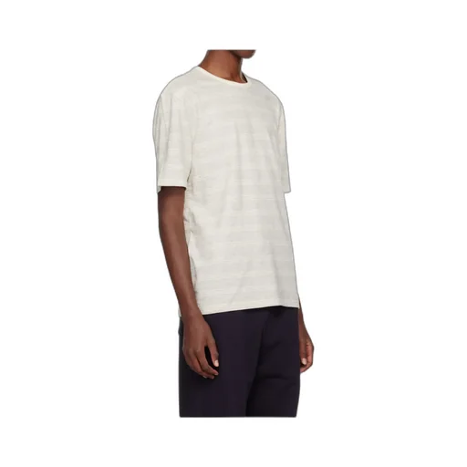 Round Collar Striped T-Shirt