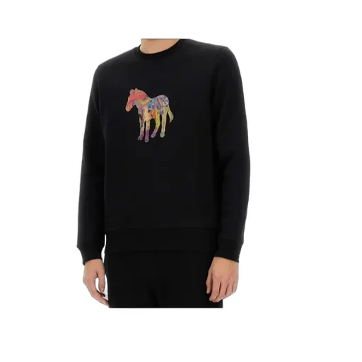 Zebra Printed Crewneck Sweatshirt