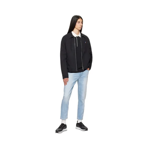 Zebra-Embroidered Organic Cotton Jacket