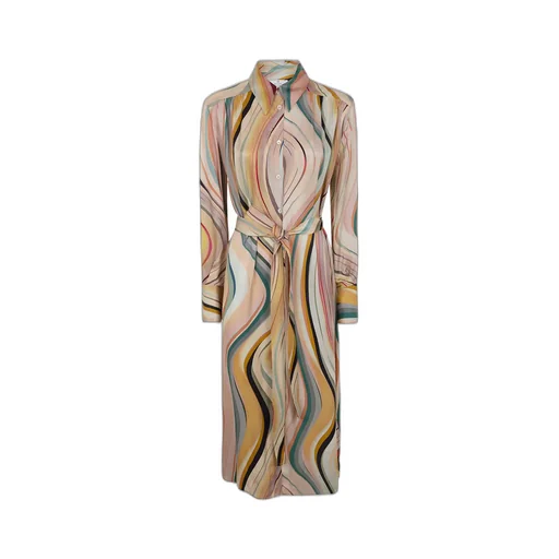 Patterned Midi Dress