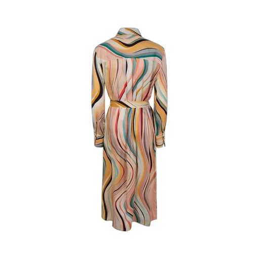 Patterned Midi Dress
