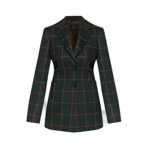 Plaid Patterned Blazer