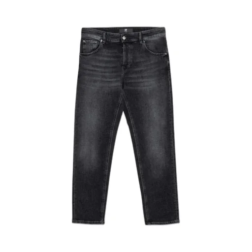 Denim Logo-Patch Straight-Leg Jeans