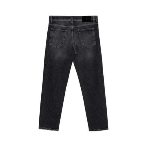 Denim Logo-Patch Straight-Leg Jeans