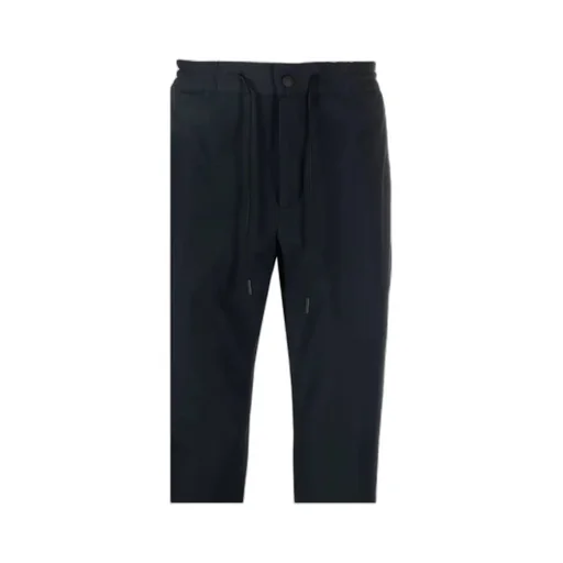 Tapered Drawstring-Waist Trousers