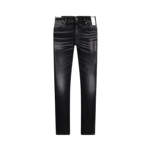 Denim Trousers With Belt Loops