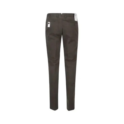 Cotton Straight-Leg Trousers