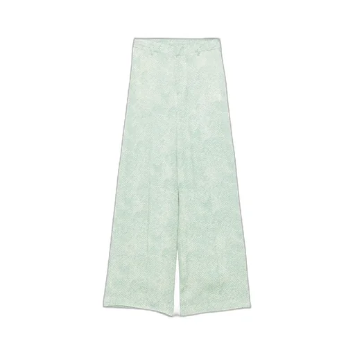 Patterned Wide Leg Pants