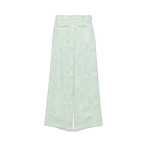 Patterned Wide Leg Pants