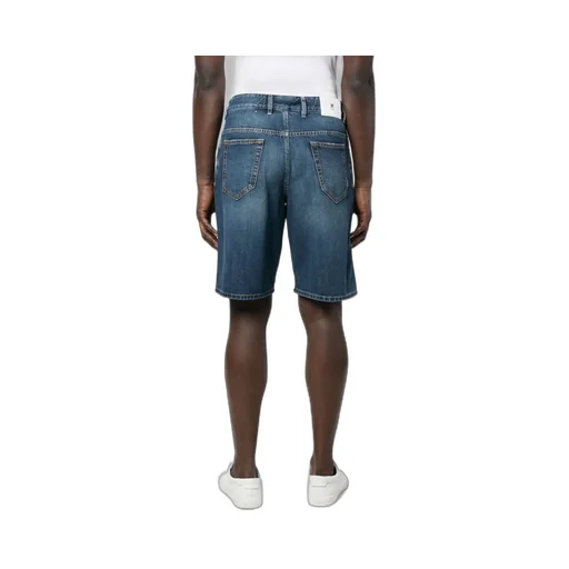 Straight-Leg Denim Shorts