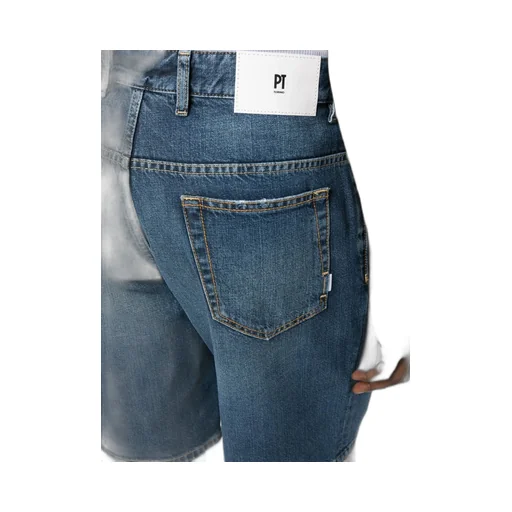 Straight-Leg Denim Shorts