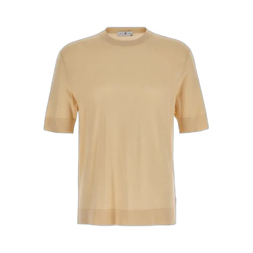Short-Sleeved Crewneck Knitted T-Shirt