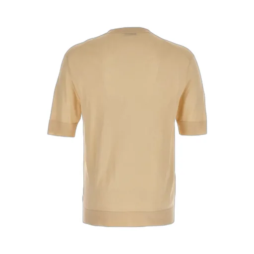 Short-Sleeved Crewneck Knitted T-Shirt