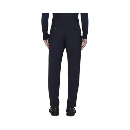 Virgin Wool-Blend Cropped Trousers