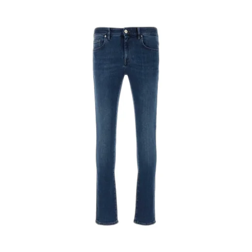 Logo Patch Button Detailed Skinny Jeans