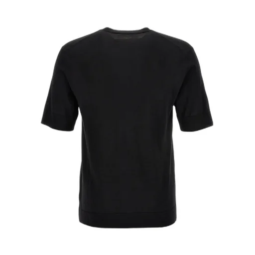 Short-Sleeved Crewneck Knitted T-Shirt