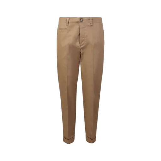 Tapered-Leg Cropped Trousers