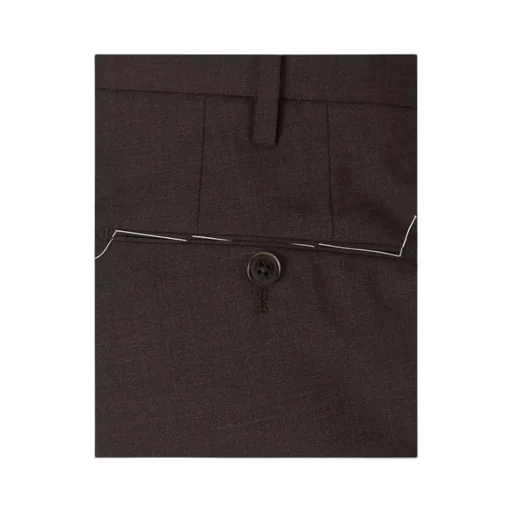 Tailored-Cut Tapered Trousers