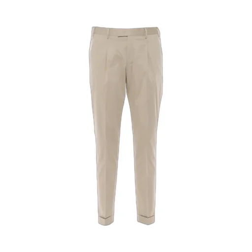 Plea-Detailing Turn-Up Trousers