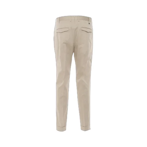 Plea-Detailing Turn-Up Trousers