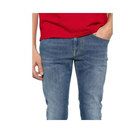 Denim Trousers With Belt Loops