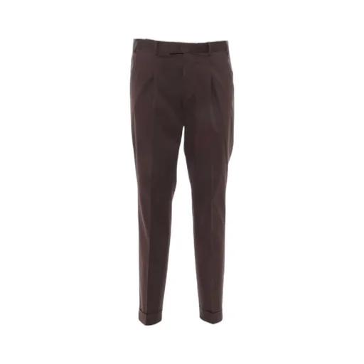 Pleated Flap-Pockets Trousers