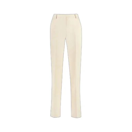 High-Waisted Straight Trousers