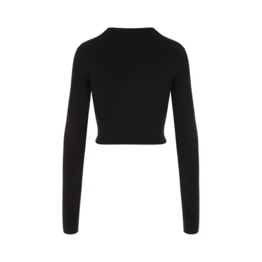Logo-Print Silk Jumper