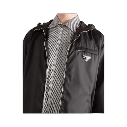 Logo Plaque Zip-Up Jacket