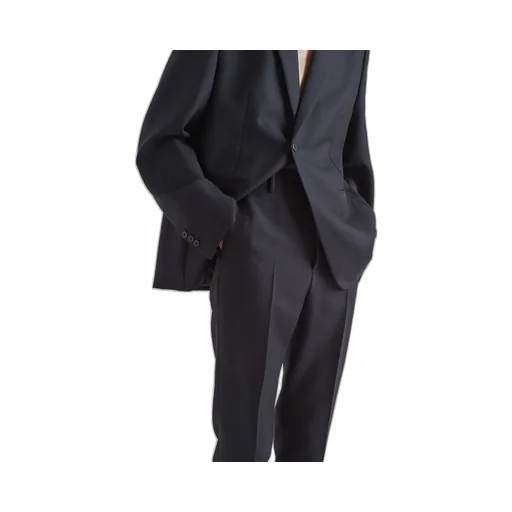 Mid-Rise Slim-Cut Tailored Trousers