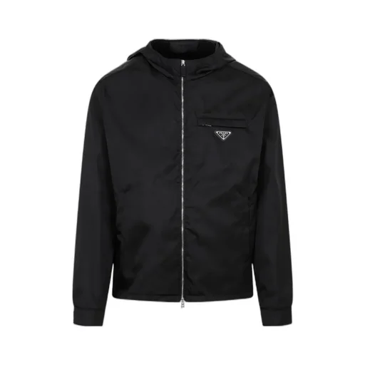 Logo Plaque Zip-Up Jacket