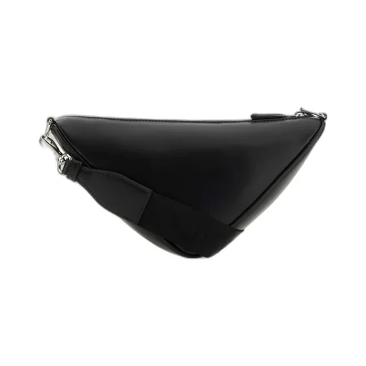 Triangle Logo Zipped Messenger Bag