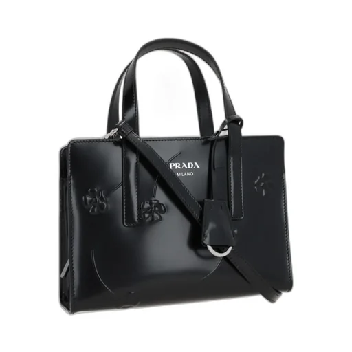 Logo-Printed Zipped Tote Bag