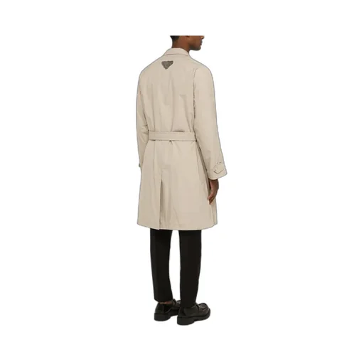 Long-Sleeved Belted Coat