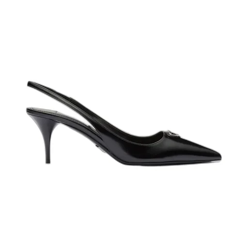 Exposed-Heeled Logo High-Heeled Shoes