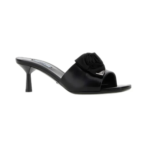 Logo High-Heeled Slippers