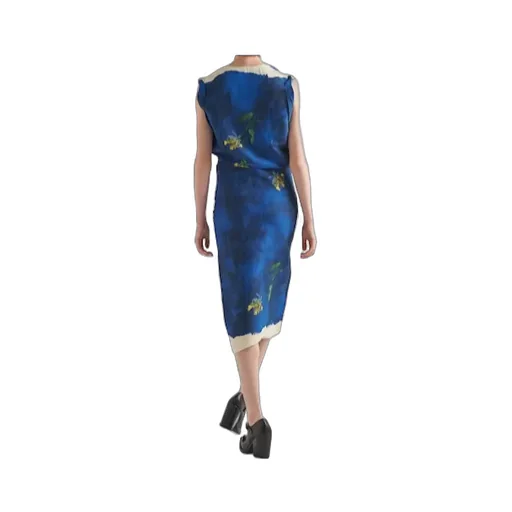 Paper-Based Printed Technical Fabric Dress