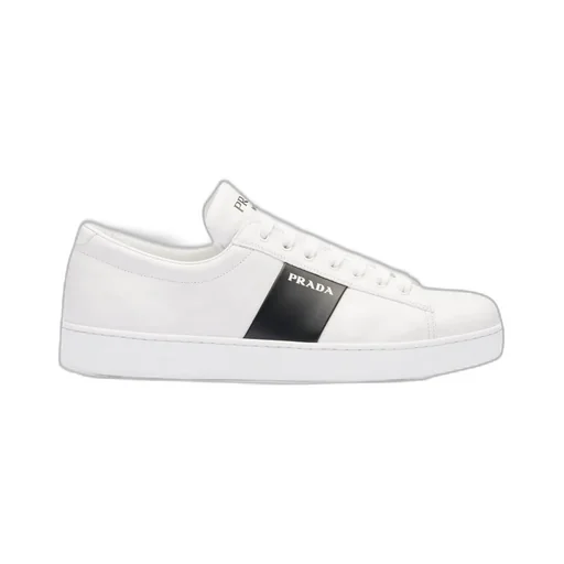 Brushed Leather And Leather Sneakers