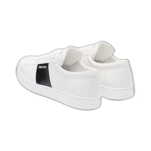 Brushed Leather And Leather Sneakers